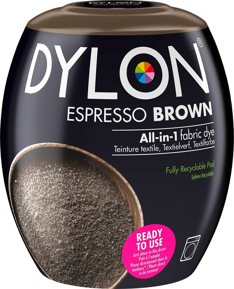 Dylon 350g Machine Dye Pod, Espresso Brown - Image 1